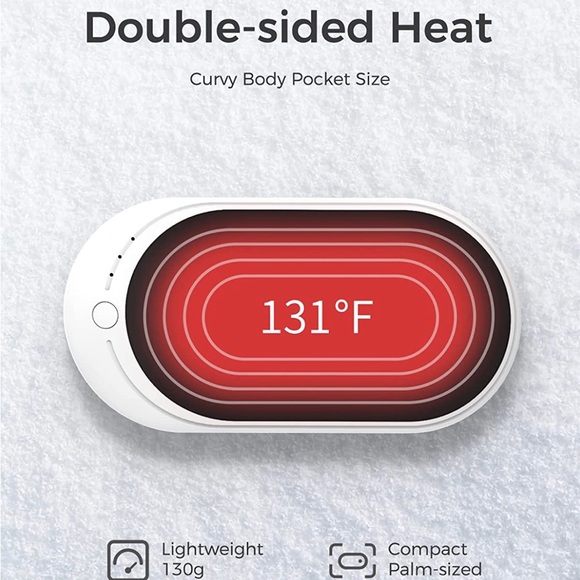 NWT OCOOPA Rechargeable Pocket Hand Warmer Gift Set w/FREE GWP - Picture 3 of 12